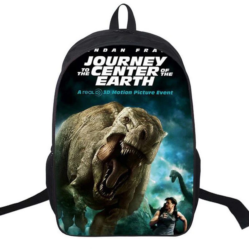 Satchel Fashion Movie Designer Jurassic Park Backpack Women Men 3D