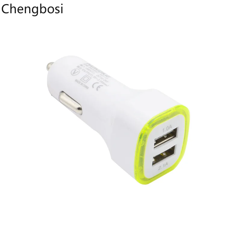 حار بيع سيارة شاحن 2.1A LED USB المزدوج 2 ميناء مأخذ توصيل محول سيارة شاحن آيفون XS ماكس لسامسونج Xiaomi السفر سيارة كيت