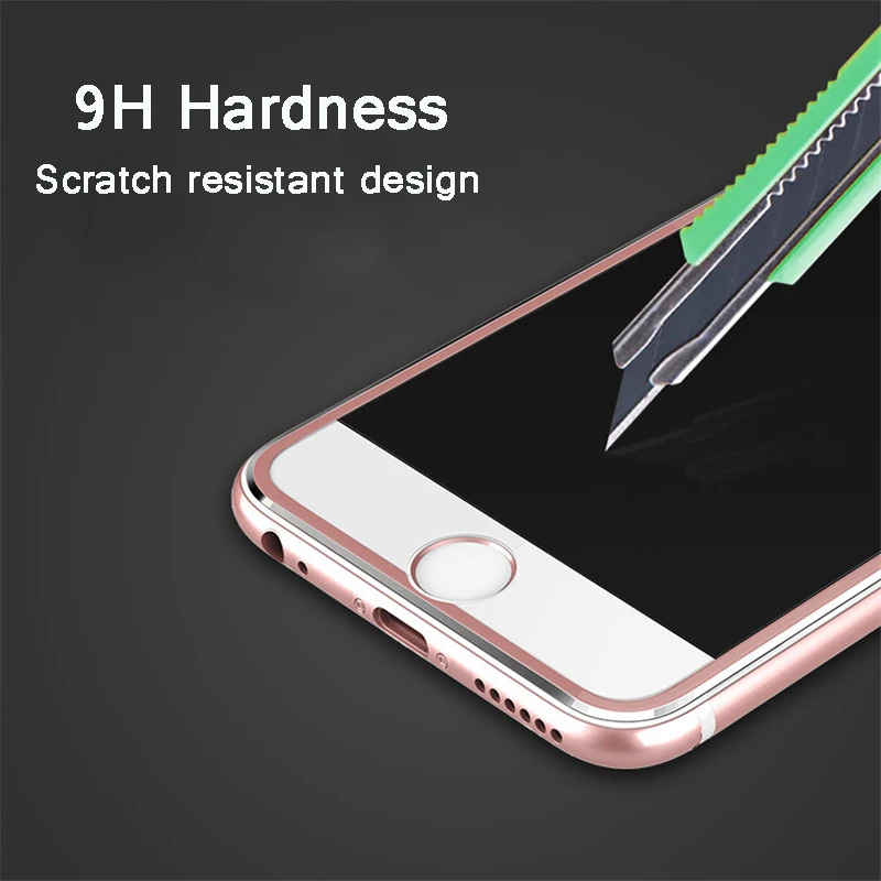 8D цветное изогнутое титановое закаленное стекло для iPhone 8 6 6splus на телефон 8Plus 6s