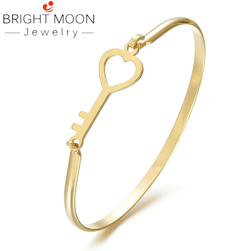 Браслеты Bright Moon New Love для мальчиков и девочек серебристого золотого цвета стрела