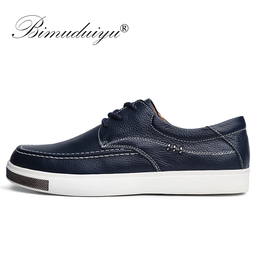 BIMUDUIYU Handmade Genuine Leather Men Casual Shoes Luxury Brand 2018 New Arrive Oxfords Shoes High Quality Trendy Shoes For Men BIMUDUIYU Handmade Genuine Leather Men Casual Shoes Luxury Brand 2018 New Arrive Oxfords Shoes High Quality Trendy Shoes For Men