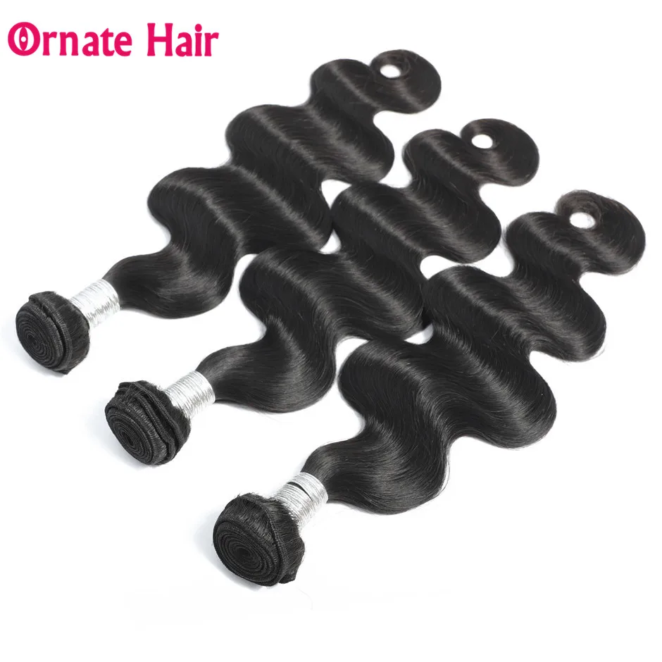 Ornate Hair Extensions Body Wave Human Hair Bundles Brazilian Hair Weave Bundle 1/2/3/4 Bundle Deal Natural Color Non Remy Hair Ornate Hair Extensions Body Wave Human Hair Bundles Brazilian Hair Weave Bundle 1/2/3/4 Bundle Deal Natural Color Non Remy Hair