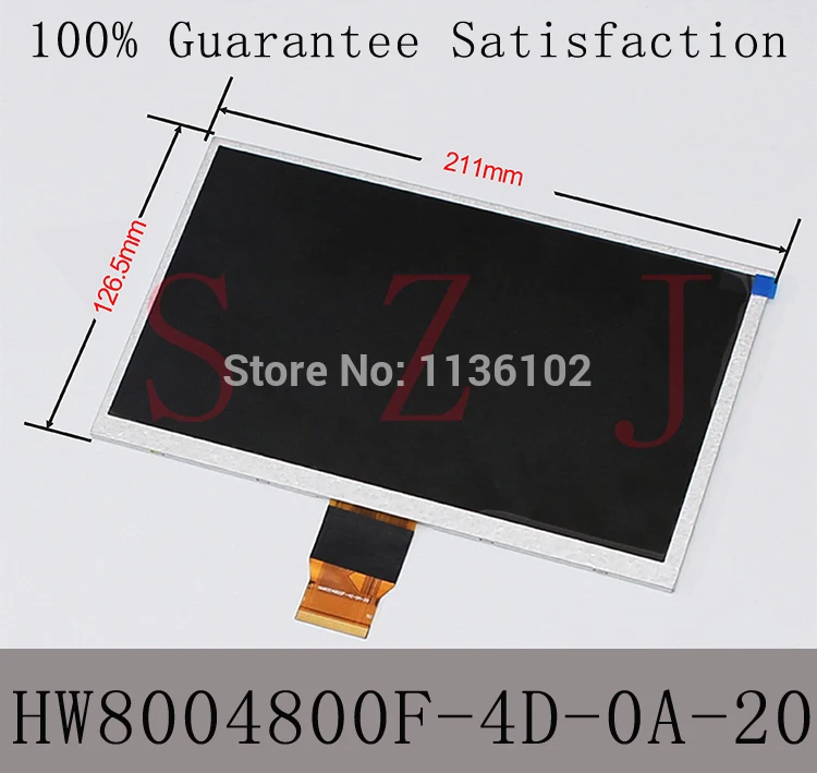 (Ref:HW8004800F-4D-0A-20) 9&quot 9inch LCD LCM Display PANEL screen For Allwinner A13 Q9 Q90 Tablet PC Free shipping | Компьютеры и