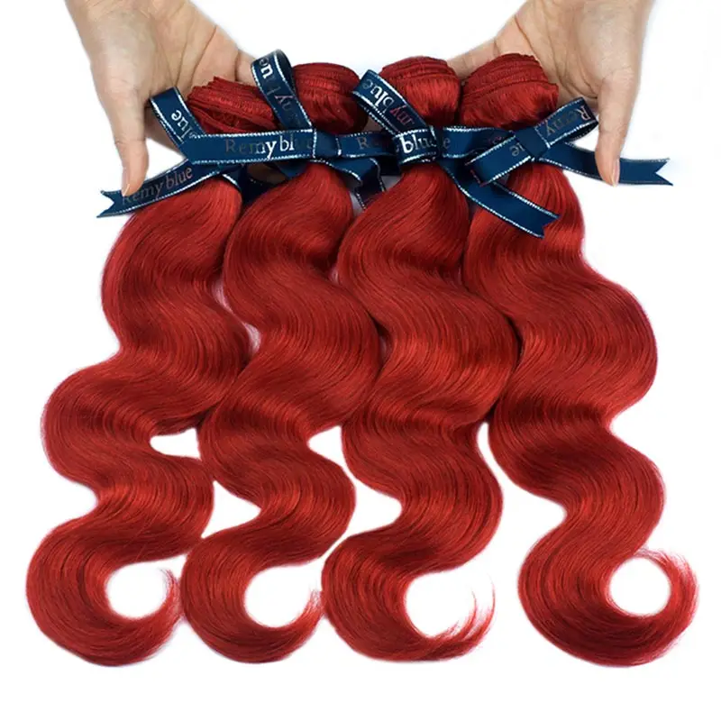 Remyblue Bold Red Bundles Human Hair Peruvian Body Wave Hair Burgundy Bundles Deals 4 PCS 10-26 Inches Remy Hair Weave Extension Remyblue Bold Red Bundles Human Hair Peruvian Body Wave Hair Burgundy Bundles Deals 4 PCS 10-26 Inches Remy Hair Weave Extension