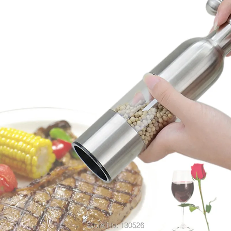 

Fashion Stainless Steel Useful Manual salt Pepper Grinder Mill Pepper Blender Mills Kitchen Accessories Cooking Tools