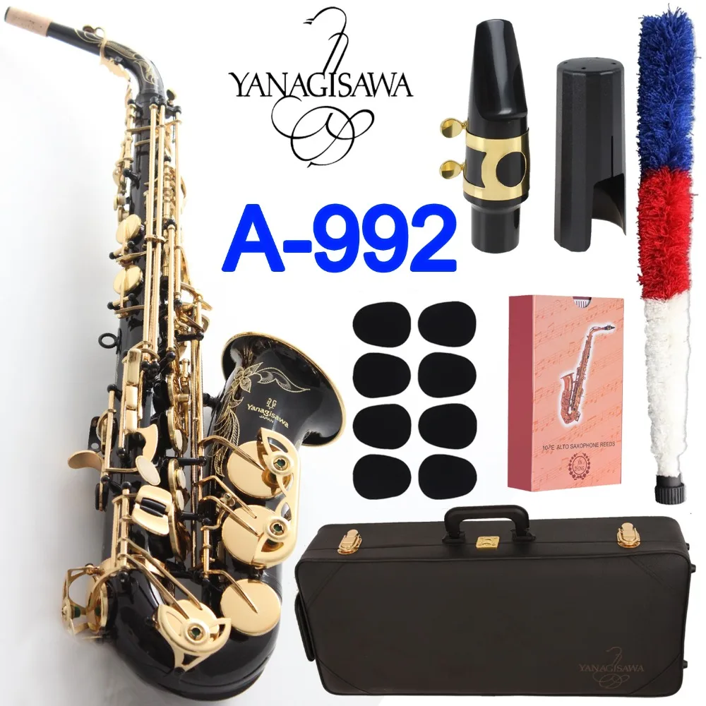 

Yanagisawa Alto Saxophone A-992 Black Lacquer With Case Sax Alto Mouthpiece Ligature Reeds Neck Musical Instrument Accessories