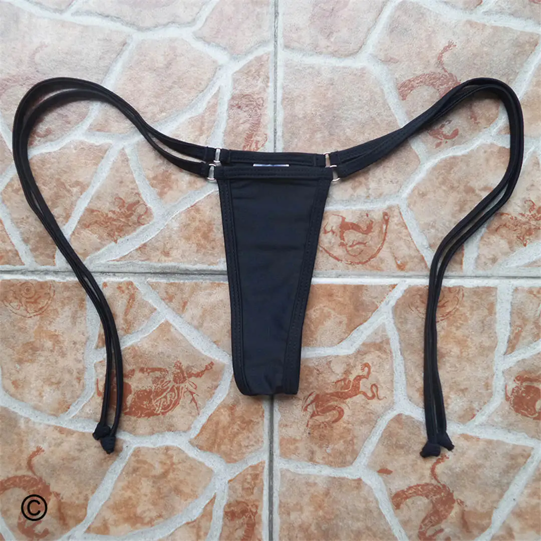 Сексуальное микро мини-бикини с завязками, раздельное бикини, топ, низ, плавки, женская одежда для плавания, женские бразильские танга, трусики V02