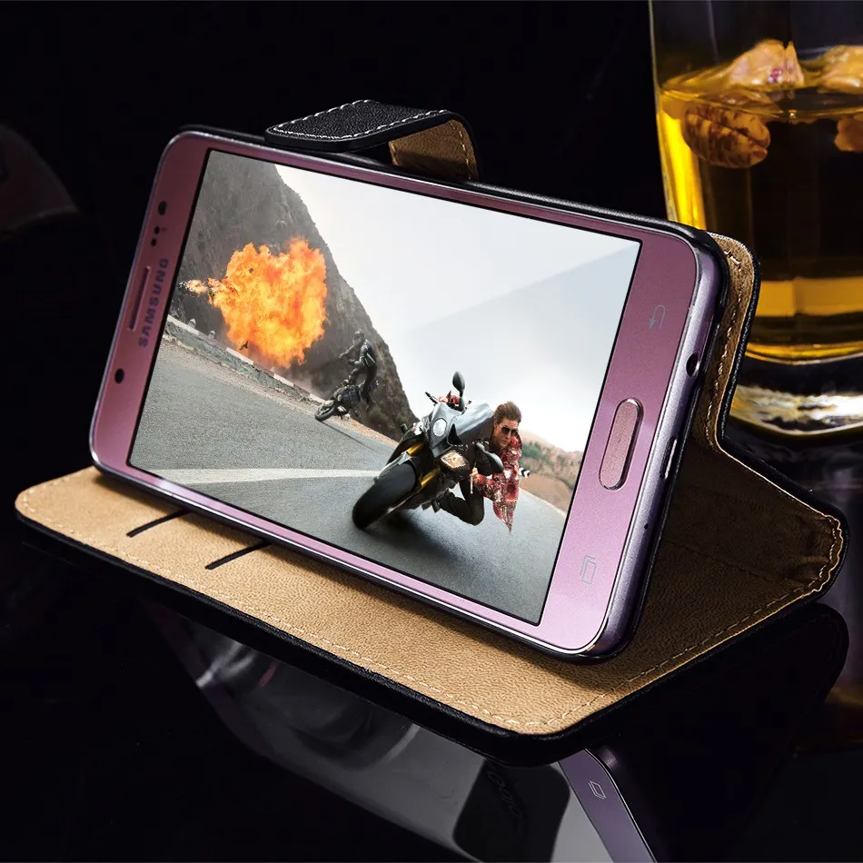 TOMKAS Flip Leather Case for Samsung Galaxy J5 2016 A7 2016 A710 Wallet Book Phone Back Cover Case for Samsung Galaxy Note 7 8 (4)