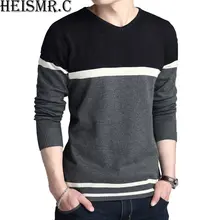 New Arrive Men'S Sweater Mens V-Neck Slim Fit Striped Wool Casual Sweaters Male Knitting Bottom Pullovers Knittedwear BDK84