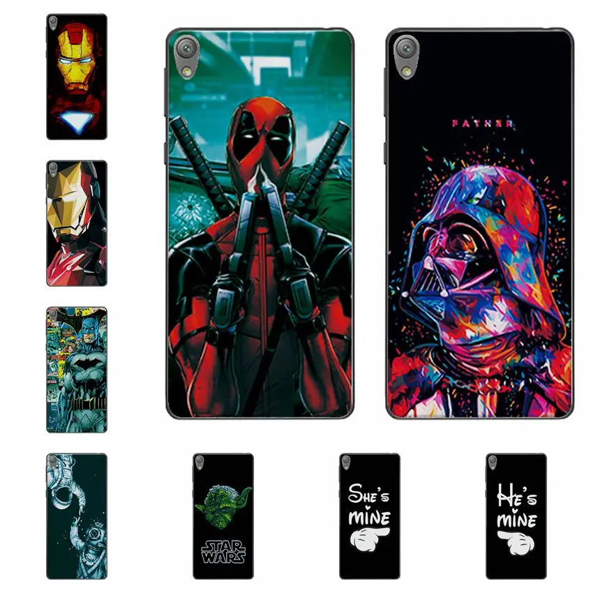 

Charming Deadpool Cases For Sony Xperia E5 F3311 F3313 iron Man Soft Silicone Phone Case Fundas For Sony E 5 Back Cover Capa 5"