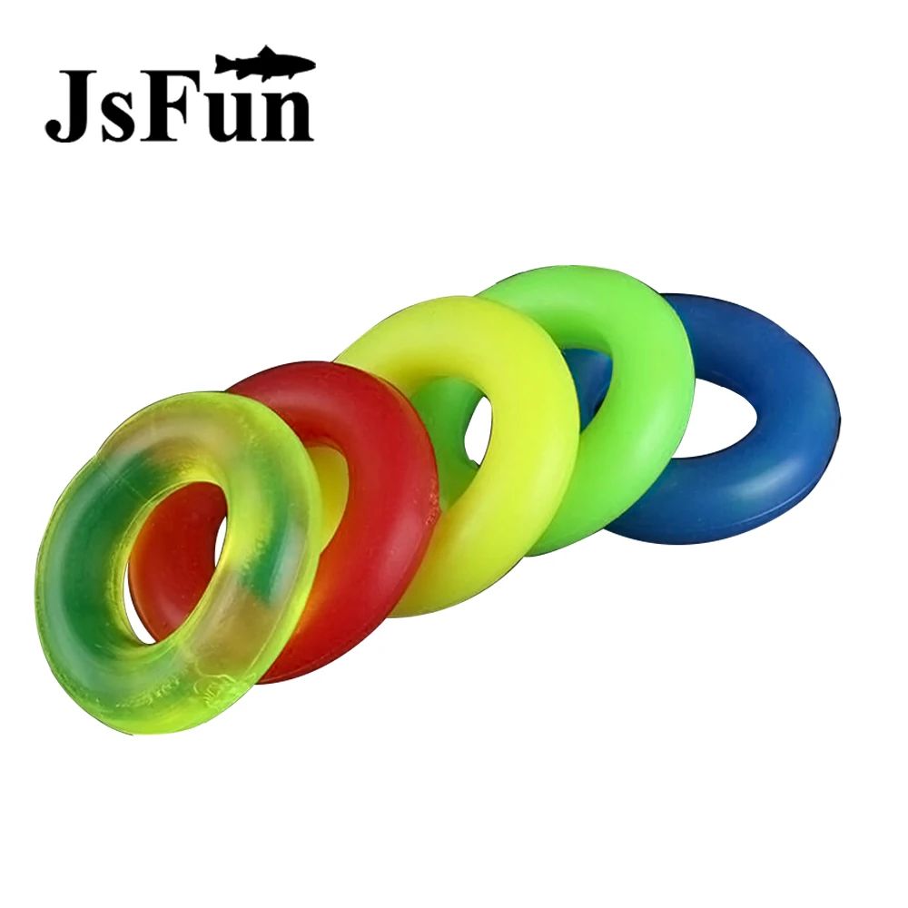 

JSFUN 10PCS/Pack O-Ring Rubber Soft Fishing Rod Stop Anti-Slide O-Ring Rubber Ringr For 3.6/4.5/5.4/6.3/7.2M Rod fo0166