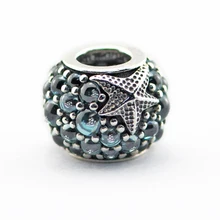 CKK Fit Pandora Браслет Морская Звезда бусины для Подвески для изготовления украшений Серебро 925 Berloque Perles kralen