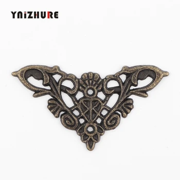 

Zinc Alloy Wooden Box Coner,Wine Box Protector,Embellishment Findings Triangle Corners Antique Bronze Hollow Pattern,4Pcs