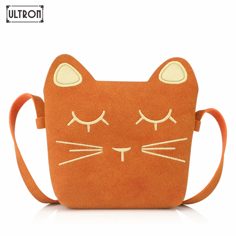 

ULTRON Children Mini Cartoon cat Shoulder Bag Crossbody Bags For Girls Animal Pattern PU Handbag Women Fashion Messenger Bags