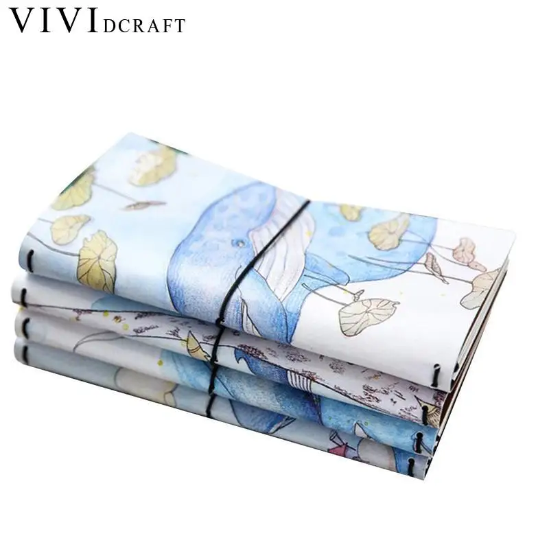 

Vividcraft Marine Wizard Whale PU Leather Cover Planner Notebook Diary Book Exercise Composition Binding Note Notepad Gift