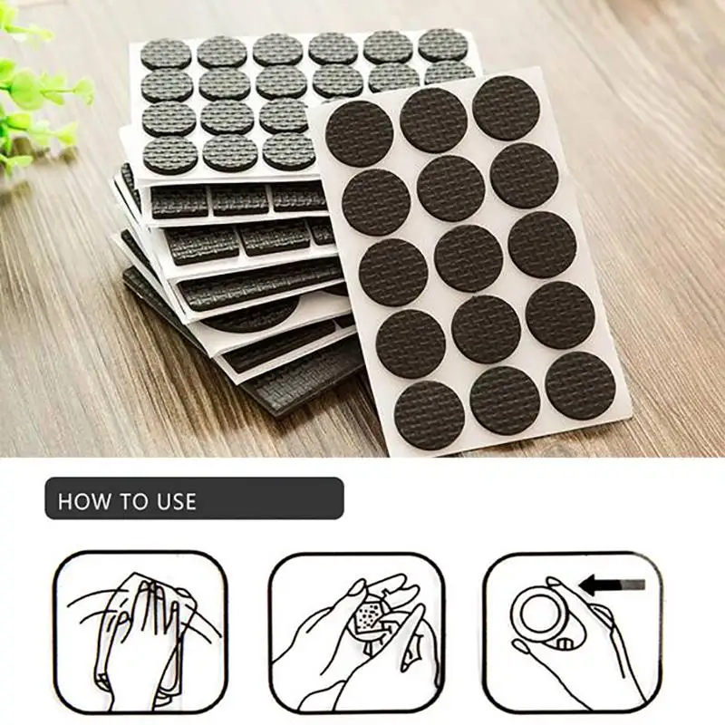 

Home Furnishing Non-slip Mat Thicken Protecting Pad Self Adhesive Desk Feet Cover Noise Avoiding Non-slip Mat for Home Office