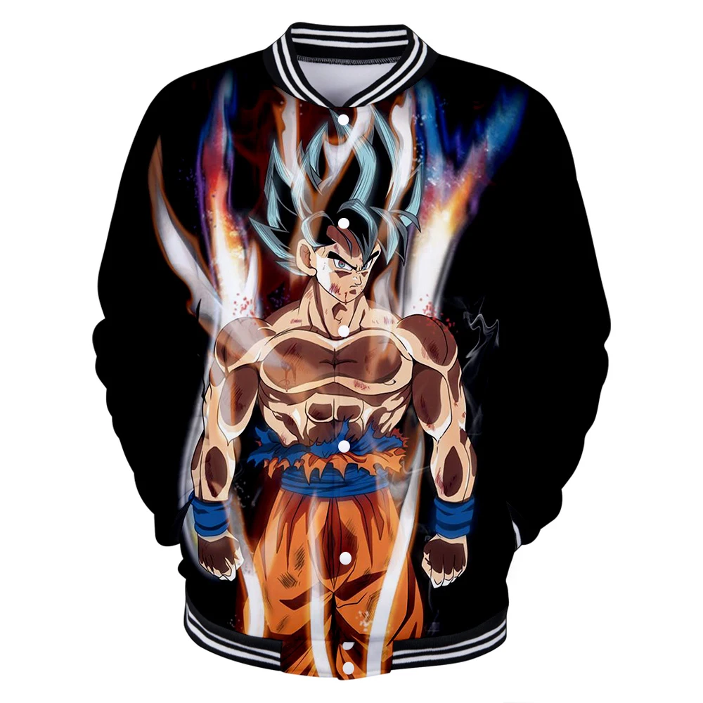 

Newest Anime Print Dragon Ball jacket Men/Women 3D Print Dragonball Z Goku Baseball uniform Coats Fashion Cool Tops