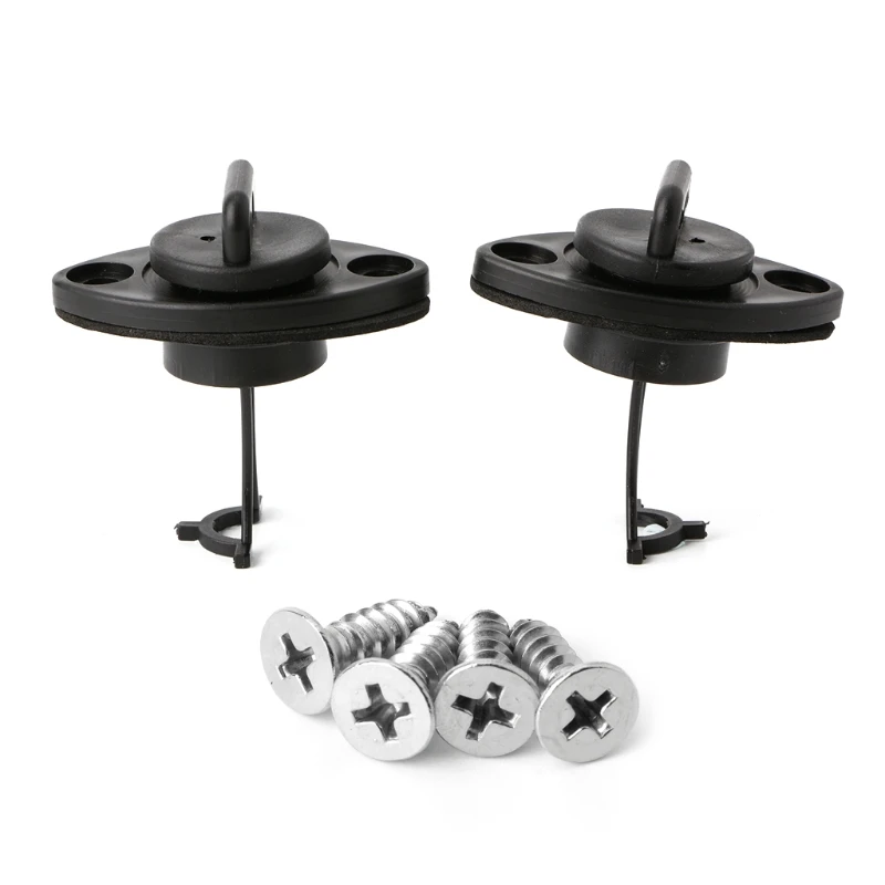 2 Pcs Universal Drain Bungs Plugs With 4 Screws For Dinghy Kayak Canoes