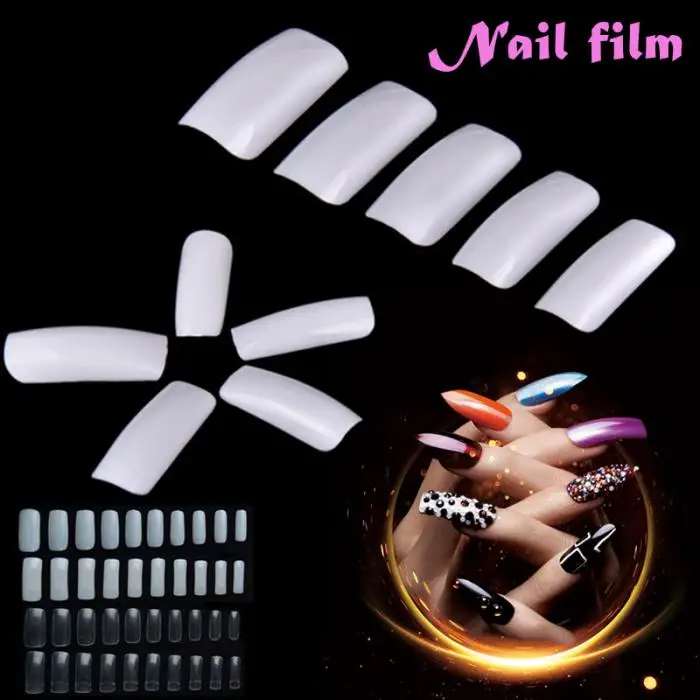 500 шт обнаженные белые накладные декоративные ногти патчи французский стиль дизайн салона ногтей 88
