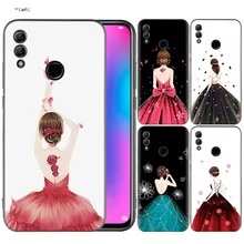 Силиконовый чехол для huawei Honor 10 9 Lite 8X 8C 8A Y6 Y7 Y9 7A рro рrime 7C 2018 2019 V20 женская обувь; пикантные женские туфли-сзади(China)
