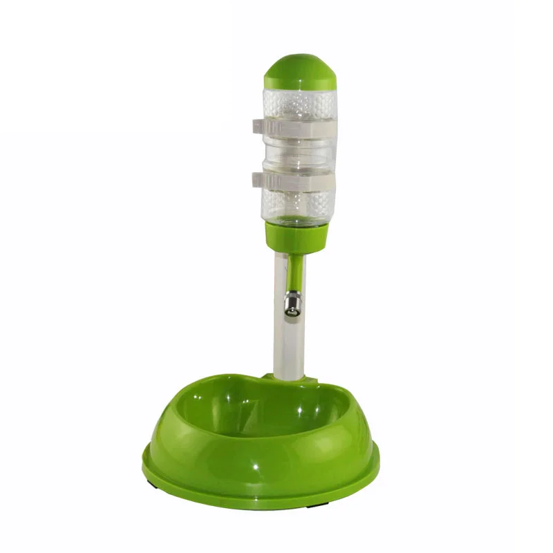  Automatic Pet Cat Dog Water Drinker Dispenser Stand Feeder Bottle Plastic Drinking Fountain Food Dish Pet Supplies (5)