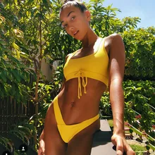 Бикини женский спортивный купальник Soild пикантный купальник бикини купальные костюмы микро бикини пуш-ап купальники женские Badpak