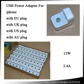 

10pcs/lot 12W 2A Fast USB Mobile Phone Charger for iPhone 6 6s 7 8 X iPad Tablet Charger Portable Fast Charge USB Power Adapter
