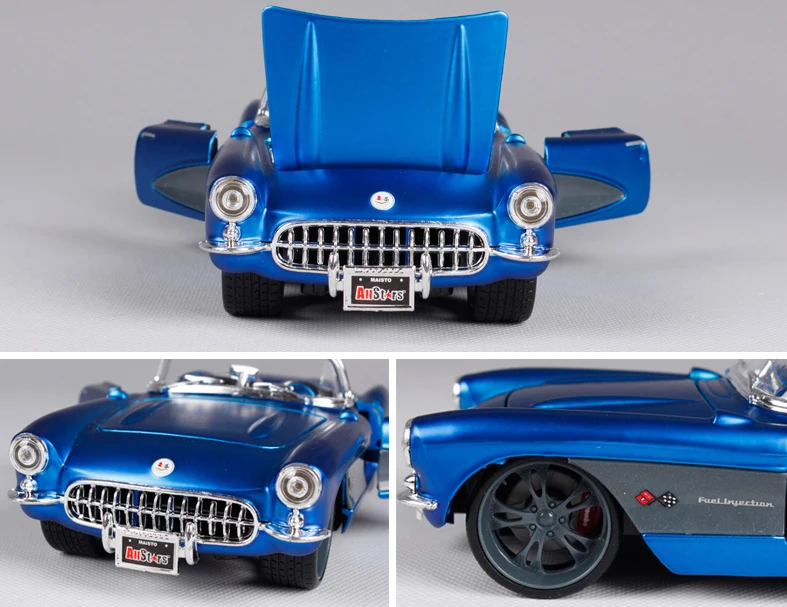 Высокое качество Maisto 1/24 Chevrolet Corvette 1957 литая под давлением модель автомобиля металлическая винтажная игрушка автомобиля с коробкой для детей подарок на день рождения игрушка