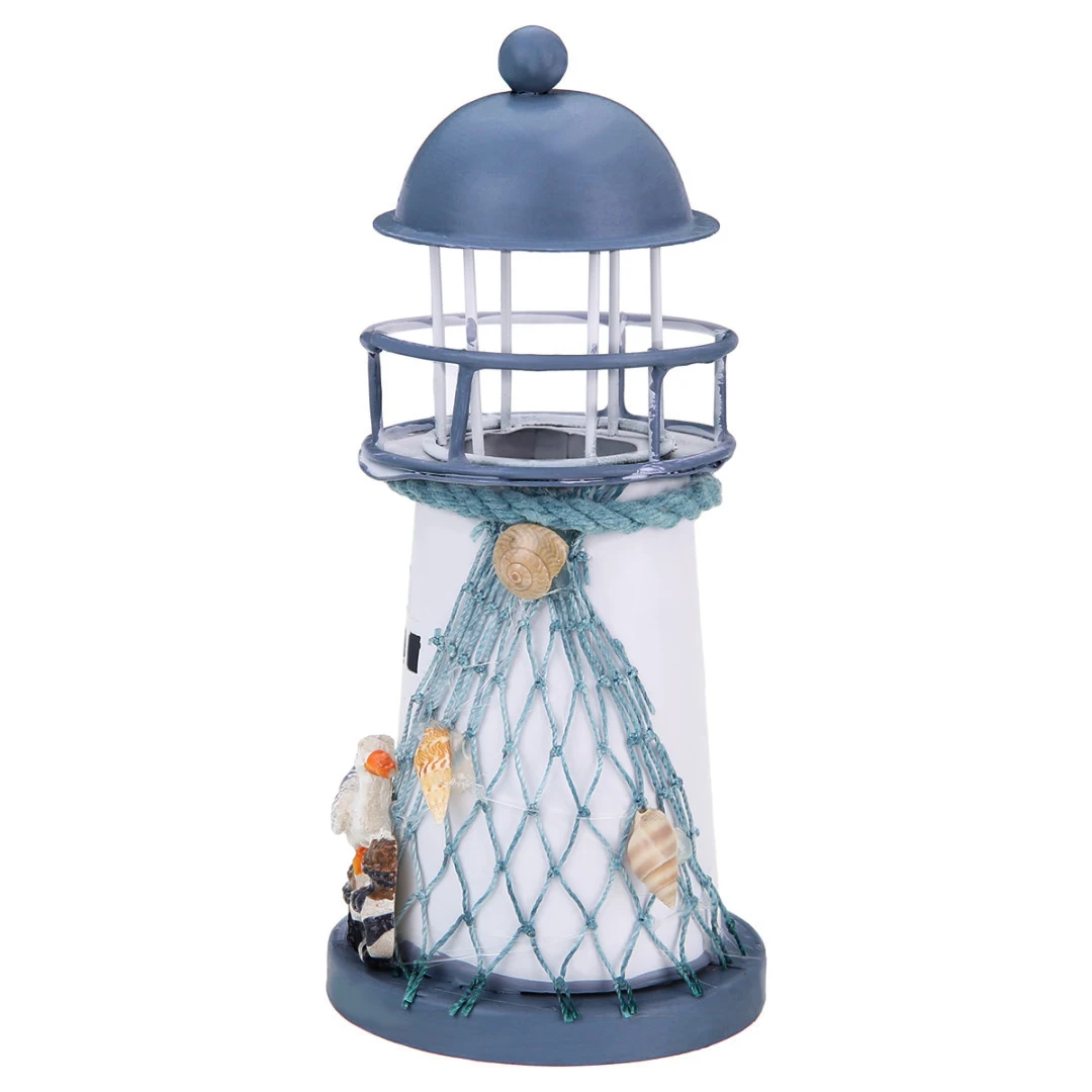Fashion Lighthouse Iron Model Candle Holder Nautical Beach Ship Boat Design Candles Holder Home Garden Decors