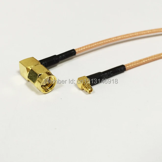 

New SMA Male Plug Right  Angle Switch  MMCX Male Right Angle RG316 Coaxial Cable 15CM 6inch Pigtail