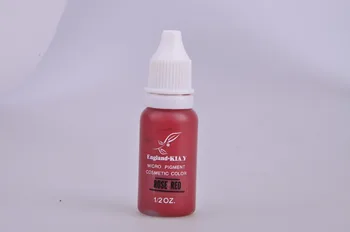 

Freeshipping 2Pcs Englandkiay Permannet Makeup Rose Red Color Micropigment For Permanent Makeup Lip