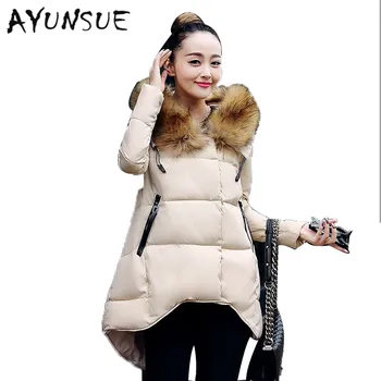 

Fashion Winter Coat Women Cotton Coats Jacket Cloak Design Plus Size Thicken Large Faux Fur Collar Candy Color Cotton XC049