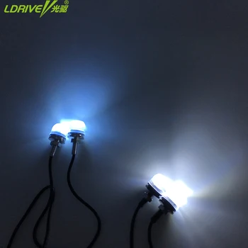 

2Pc/lot Waterproof 3LED Eagle Eye LED Daytime Running Lights Source DRL LED Fog Lamp White Blue For 0 Toyota All Cars