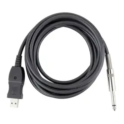 Новые 1 м шт. 3 м гитары аудио кабель бас 1/4 ''USB мм до 6,3 мм Jack Link соединительный инструмент