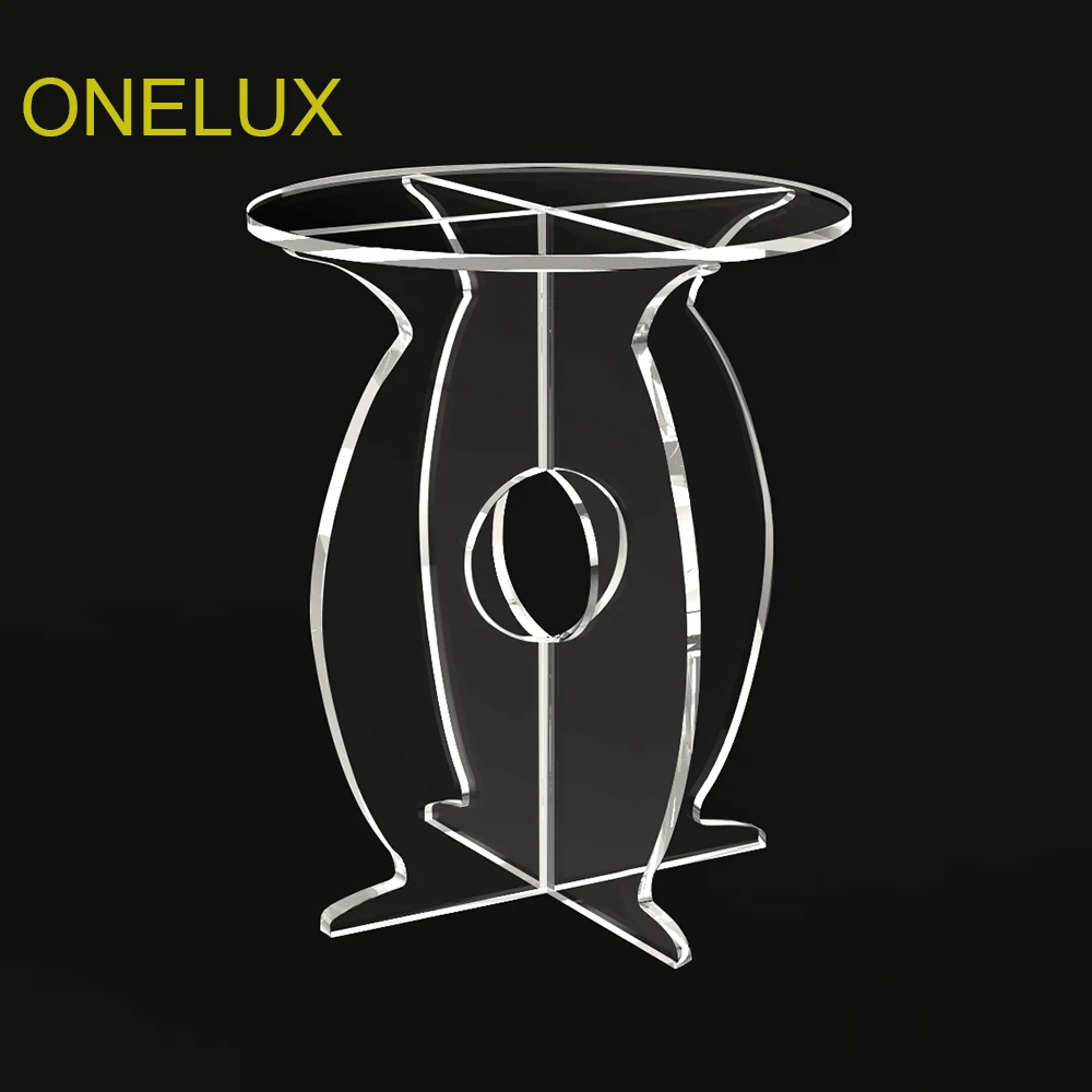 Clear Acrylic Round Ocassional Side Sofa Tea Table, Lucite Coffee Table Clear Acrylic Round Ocassional Side Sofa Tea Table, Lucite Coffee Table
