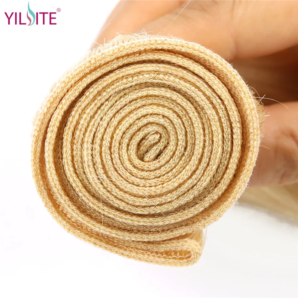 YILITE, 613, медовые, светлые пряди, объемные, волнистые, индийские волосы, вплетаемые пряди, волосы remy для наращивания, 1/пряди, от 10 до 28 30 дюймов
