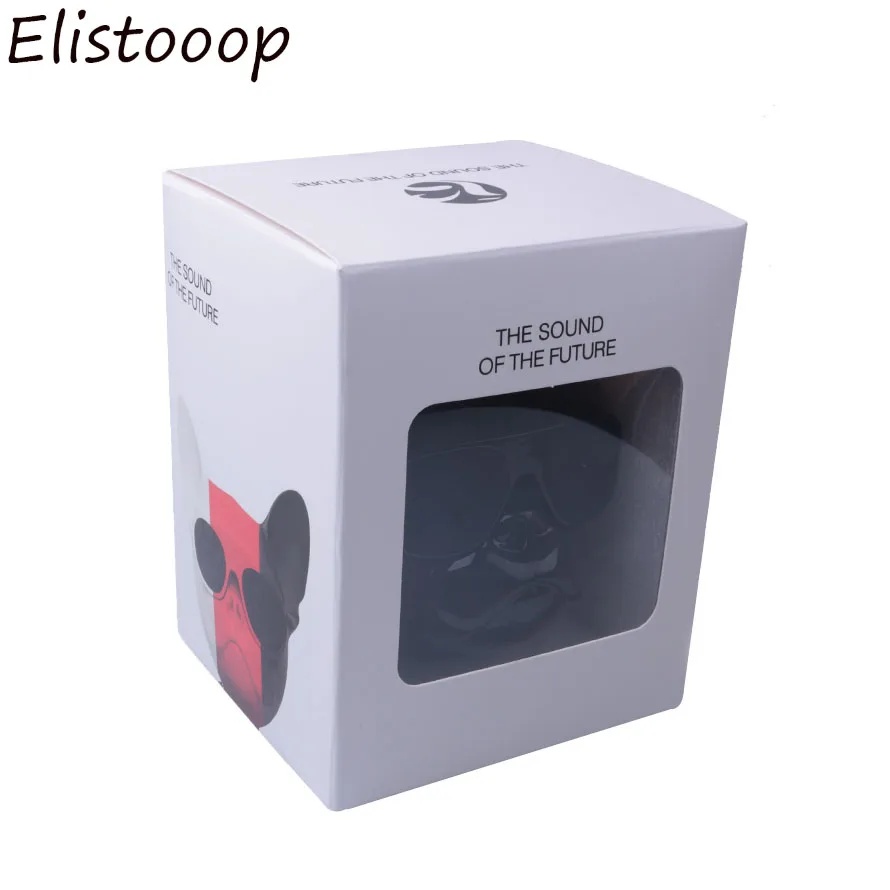 Elistooop Aerobull Nano беспроводной динамик бульдог Bluetooth стерео Открытый бас динамик сенсорное управление TF карта - Цвет: black with box