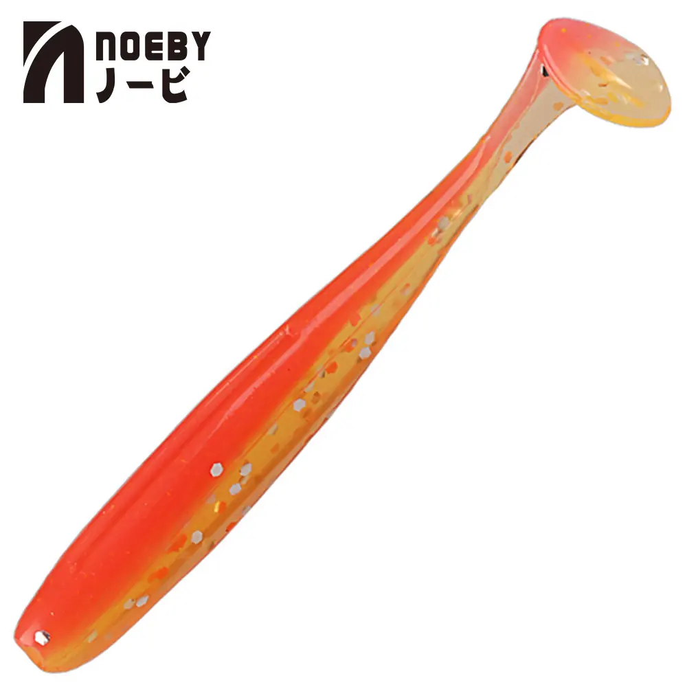 5/7/10 см 6 шт./лот NOEBY Рыбалка мягкие приманки S3118 Т-хвост искусственные черви 10 Цвета