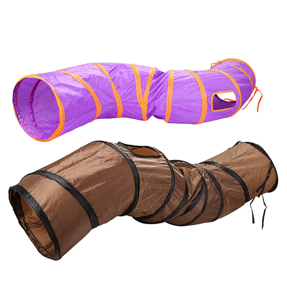 

"S"Cat Foldable Play Tunnel toy Funny Pet Tunnel 1 Holes Tent Cat Tunnel Kitten Cat Toy Bulk Small Pet Toys Rabbit Play Tunnel