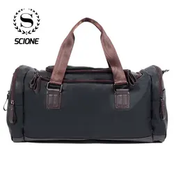 Scione унисекс водостойкая искусственная кожа сумки на плечо Повседневная вещевой большой емкости сумки высокого качества ретро практичная