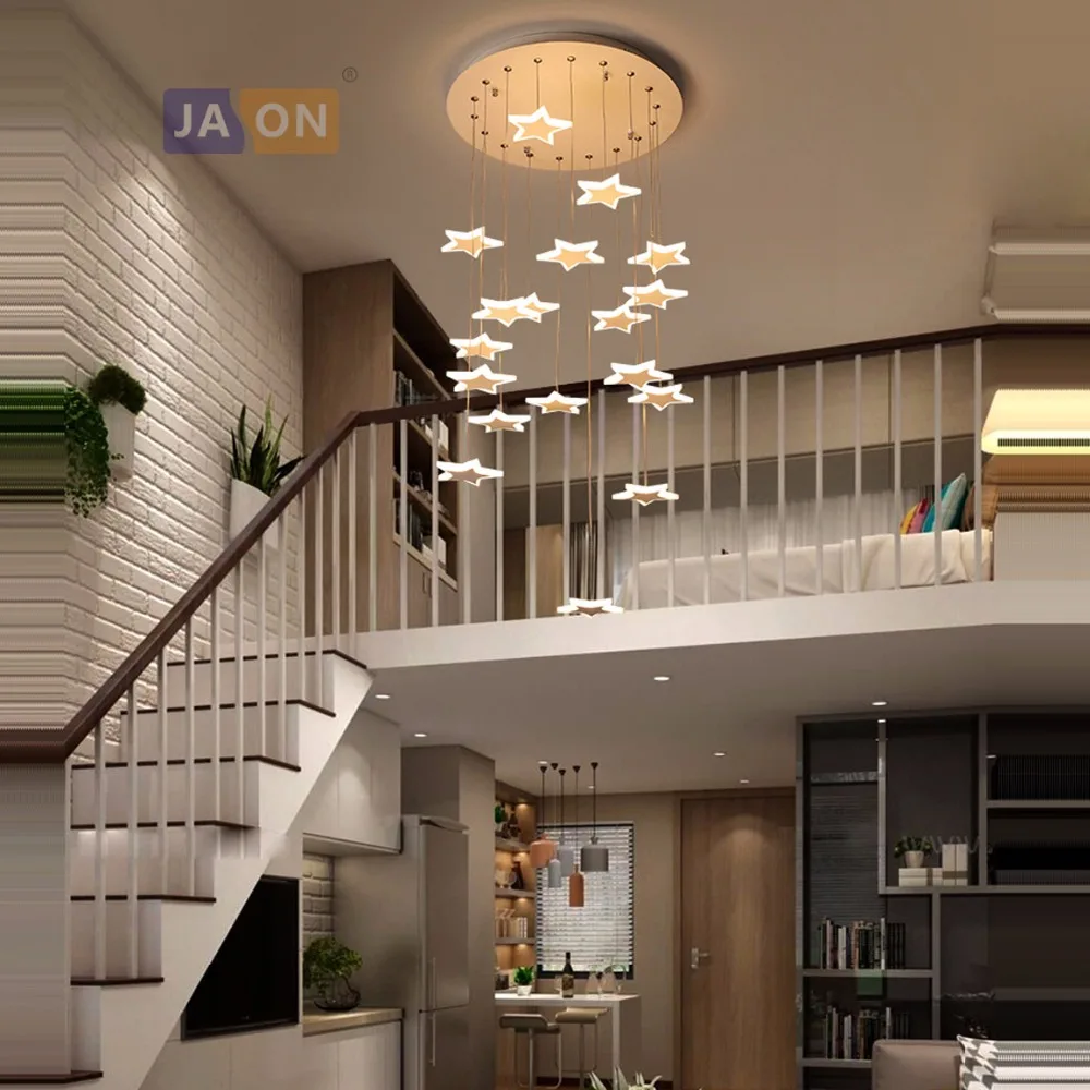 

LED Nordic Iron Acrylic Stars LED Lamp LED Light.Pendant Lights.Pendant Lamp.Pendant light For Dinning Room