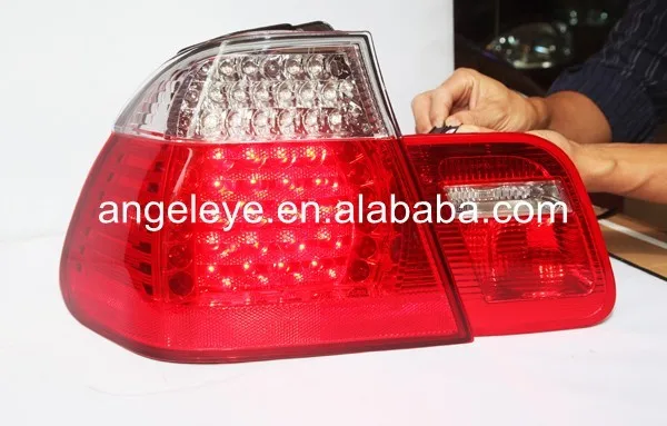 Для BMW для E46 320 328 325 светодиодный задний фонарь задние фары 4 двери 2002-2005 год красный белый цвет LF