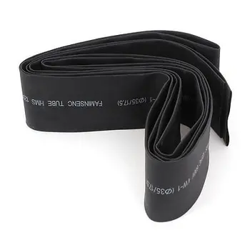 

600V 125C 35mm Insulated 2:1 Heat Shrink Tube Shrinkable Hose Black 3 Meter Long