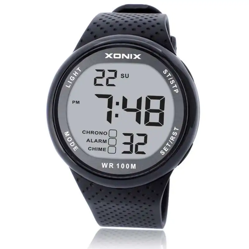 XONIX Moda Hombre Relojes Deportivos Impermeable 100 m Natación Buceo Reloj Divertido Reloj Digital Al Aire Libre Reloj Hombre Montre Homme