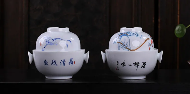 CJ225 чайный набор включает 1 чайник 1 чашку, высококачественный элегантный gaiwan, красивый и легкий чайник, чайный горшок, китайский фарфоровый чайный набор