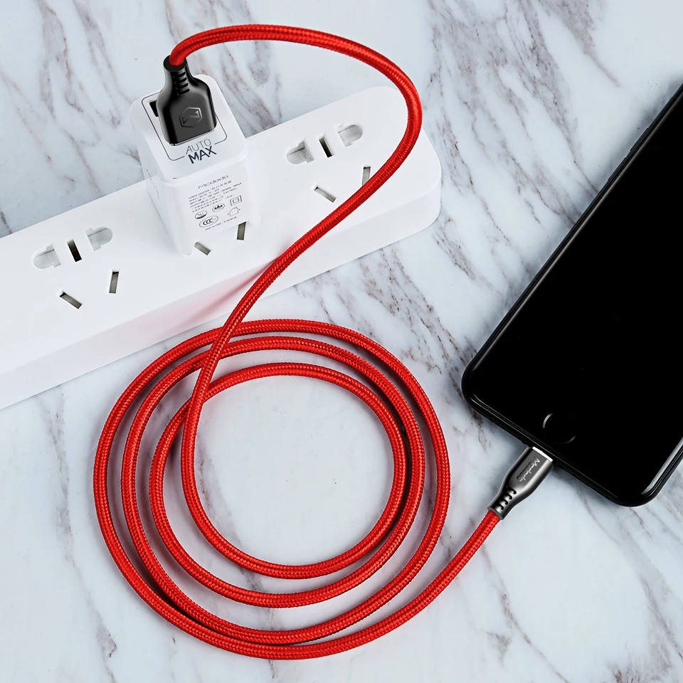 Mcdodo для iPhone X 8 7 Plus Lightning к USB кабелю 2 4 А быстрое зарядное устройство кабель