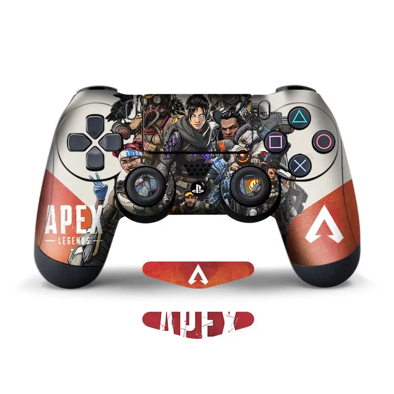 Data Frog 2Pcs Stickers For Apex Legends Controller Skins For Sony PlayStation4 Game Controller For PS4 Slim Pro Stickers - Цвет: 02