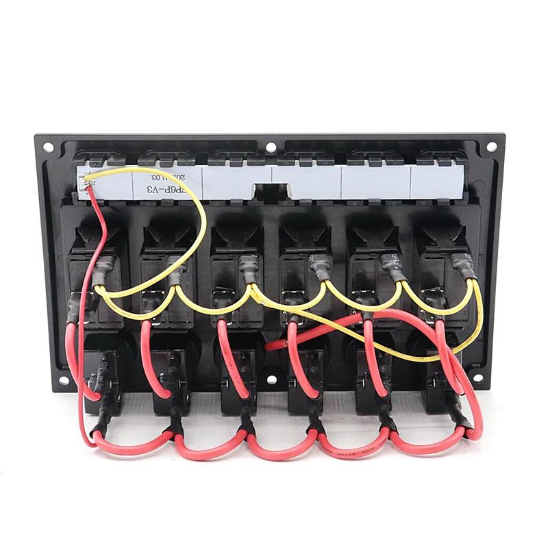 

Curved Water-resistant Plastic LED Switch Panel with Circuit Breakers for Motor