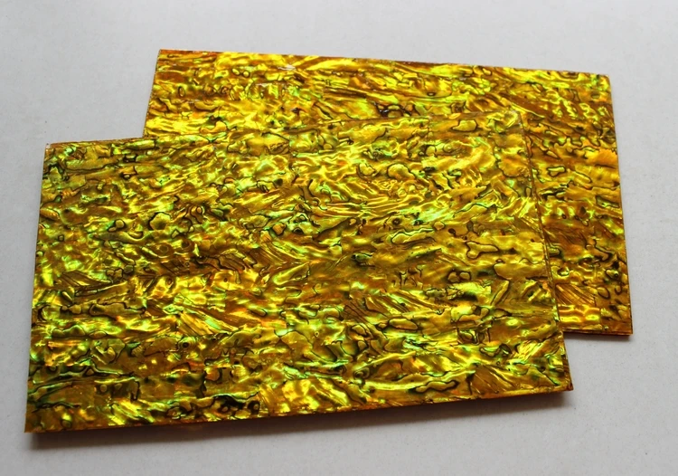 

1.5mm thick golden abalone shell paua shell laminate sheets 140x240mm shell paper furniture inlay guitar accessories