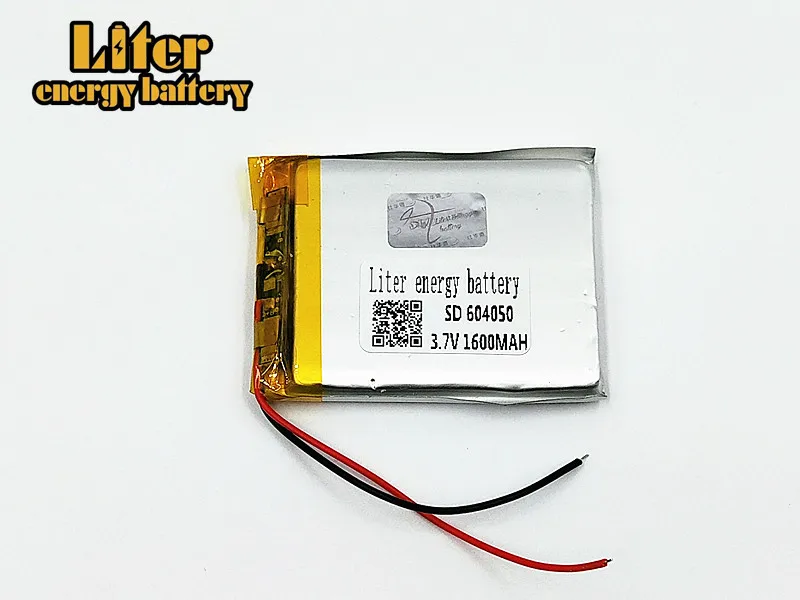3,7 V 1600 mAh 604050 литий-полимерный Li-Po Перезаряжаемые Батарея Li клетки для игрушки MP3 MP4 MP5 gps внешний аккумулятор и колонка планшетный DIY